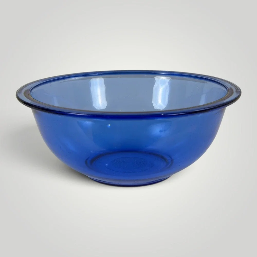 Pyrex 323 Cobalt Blue Glass Mixing Bowl 1.5 Qt Made in USA Vintage